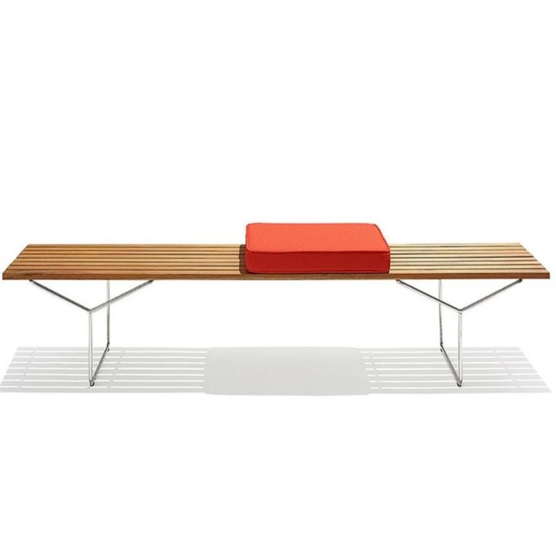 Bertoia Bench with Seat Cushions