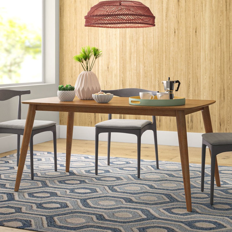 Gallman Dining Table AllModern Color: Natural Size: 63″ L x 35.44” W