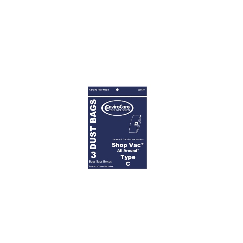 ShopVac All Around Type C Bags – Generic