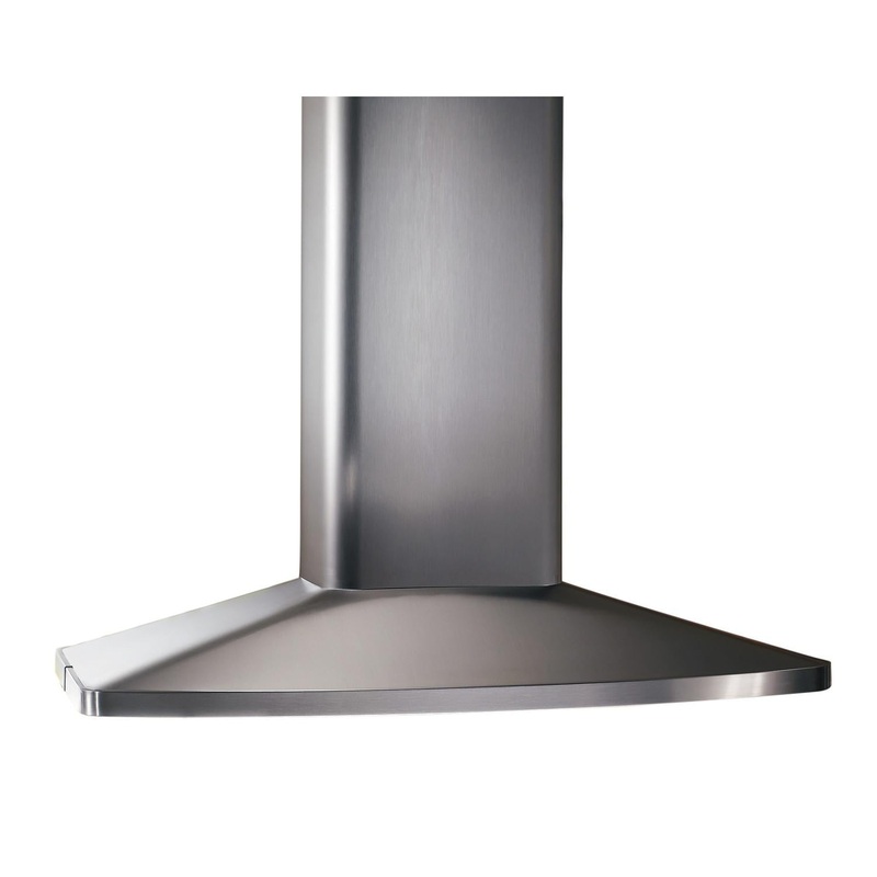 E5490SS Broan 35-7/16-Inch x 27-9/16-Inch Convertible Island Chimney Range Hood, 550 Max Blower CFM