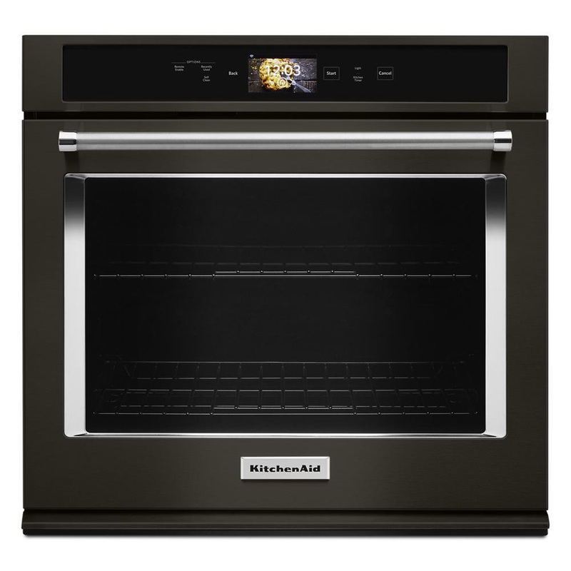 Kitchenaid KOSE900HBS Smart Oven+ 30″ Single Oven with Powered Attachments and PrintShield Finish