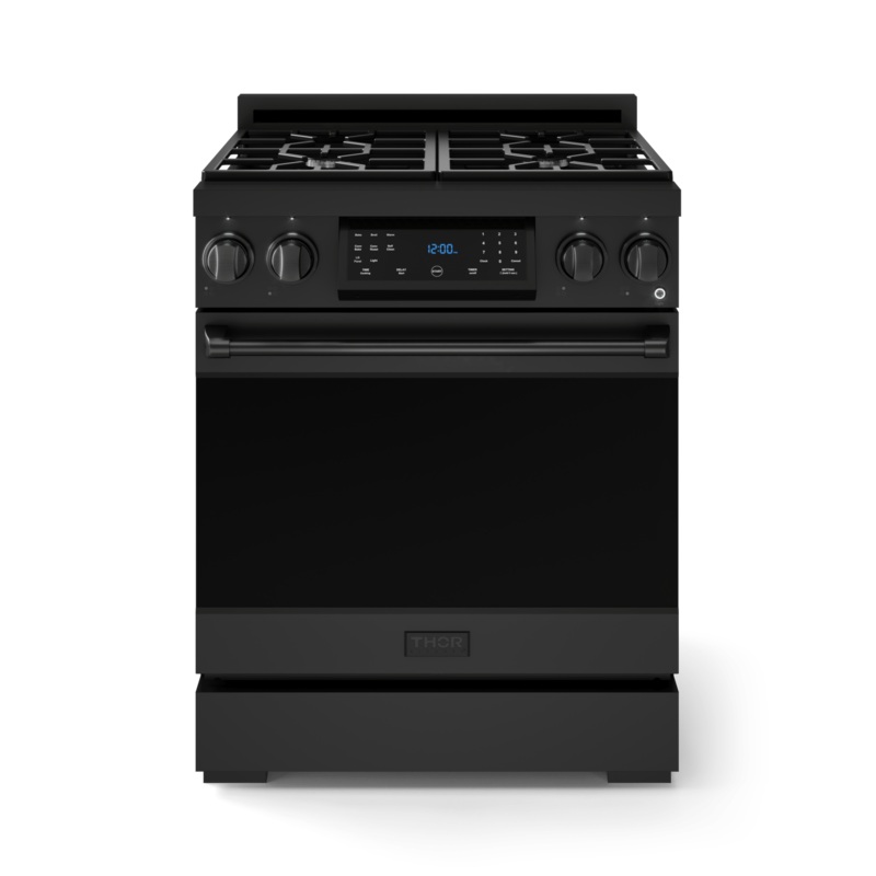 Thor Kitchen RSG30BLP 30 Inch Professional Lp Range With Tilt Panel Touch Control In Matte Black Gordon Ramsay Series – Rsg30Blp