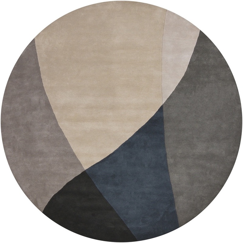 Bense – 3003 – Patterned Round Contemporary Area Rug