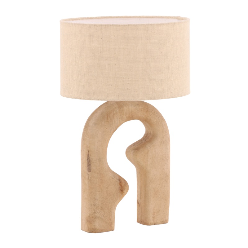 EcoCharm Rustic Table Light – Rich, Natural Brown Hue