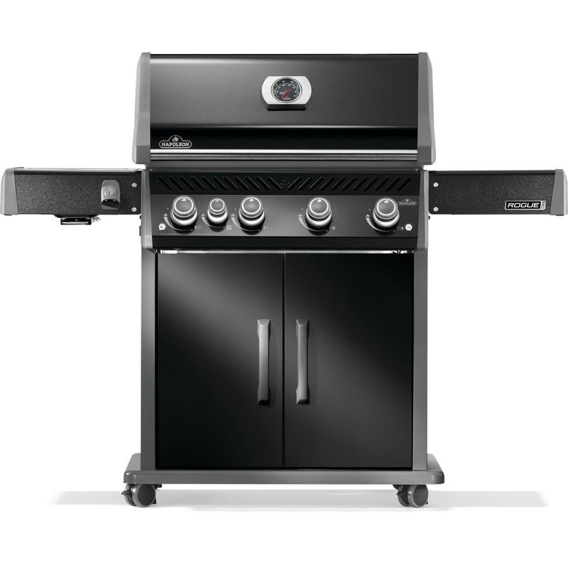 Napoleon Bbq RP525SIBNK2 Rogue Pro 525 Sib With Infrared Side Burner , Natural Gas, Black