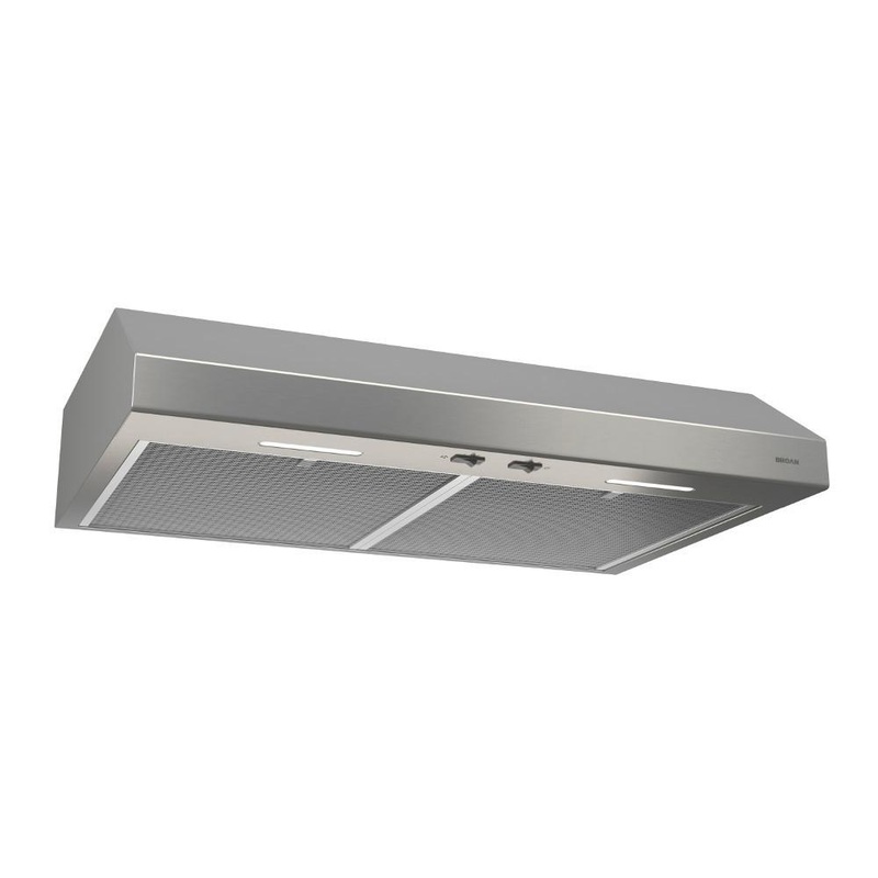 BCSEK136SS Broan 36-Inch 300 Max Blower CFM 1.5 Sones Stainless Steel Range Hood ENERGY STAR certified