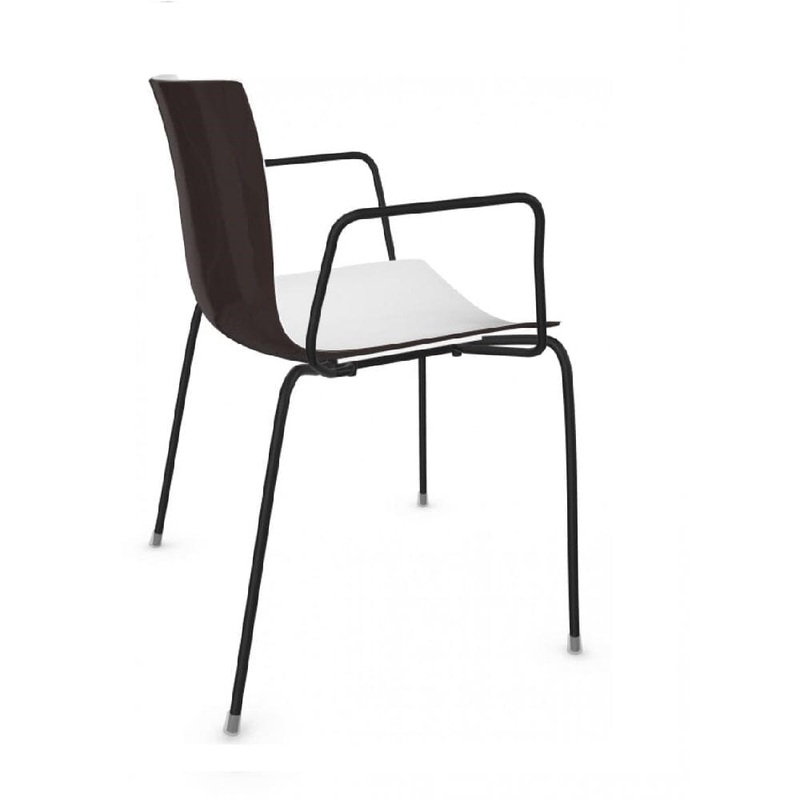 Catifa 46 Four Leg Polypropylene Bi-color Armchair
