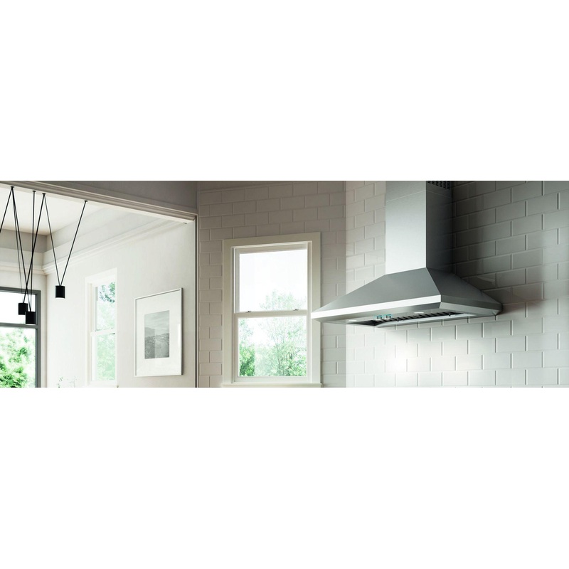 Elica ELN136S2 LEONE Wall Mount Range Hood 36″ wide – 1200CFM
