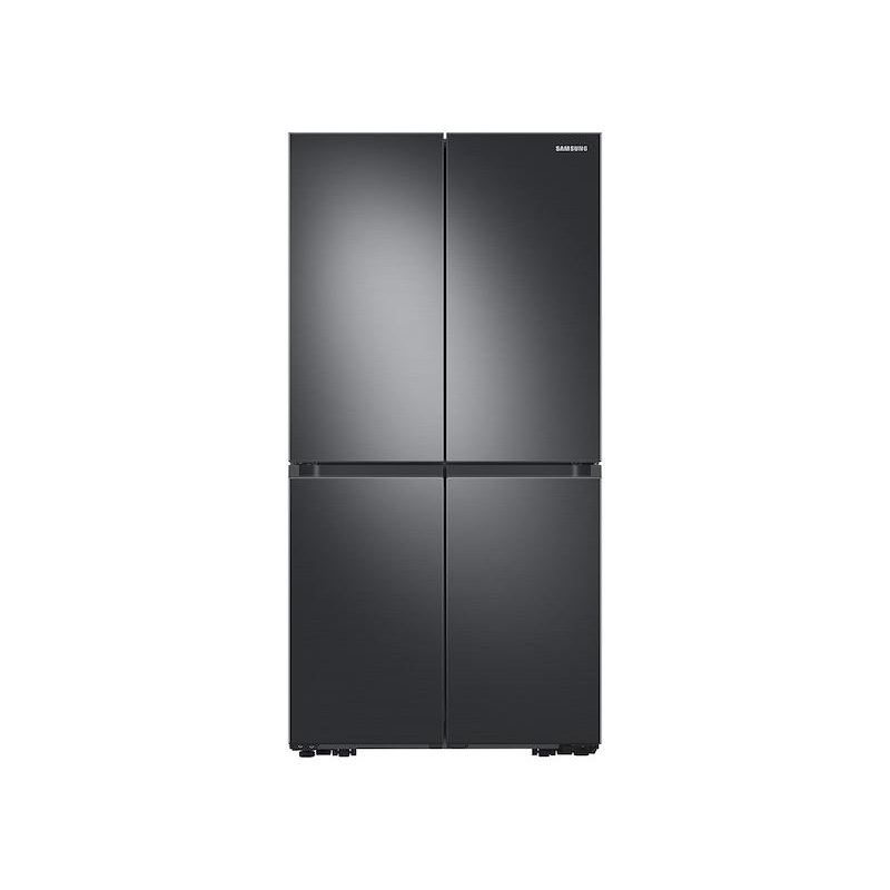 Samsung 23 cu. ft. Smart Counter Depth 4-Door Flex refrigerator with AutoFill Water Pitcher and Dual Ice Maker in Black Stainless Steel