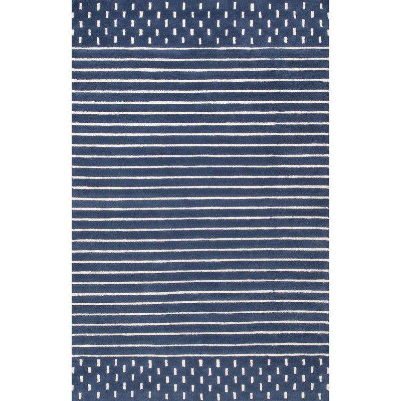 Arvin Olano x Rugs USA Mandia Striped Wool Area Rug Arvin Olano x Rugs USA Rug Size: Rectangle 3′ x 5′