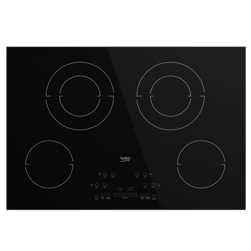 Beko ECTM30102 30″ Built-In Electric Cooktop with 4 Burners and Touch Control