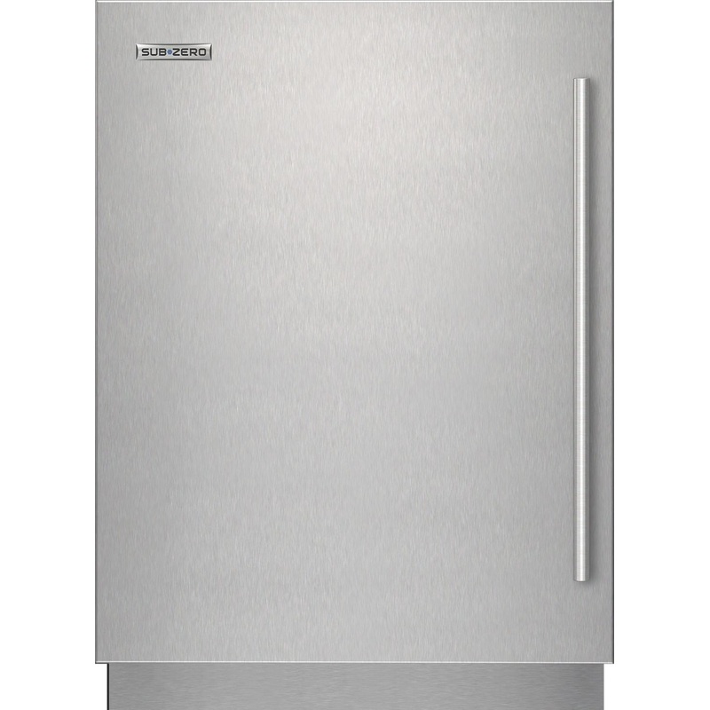 Sub-Zero 9029029 Stainless Steel Solid Door Panel – Tubular Handle, Left Hinge