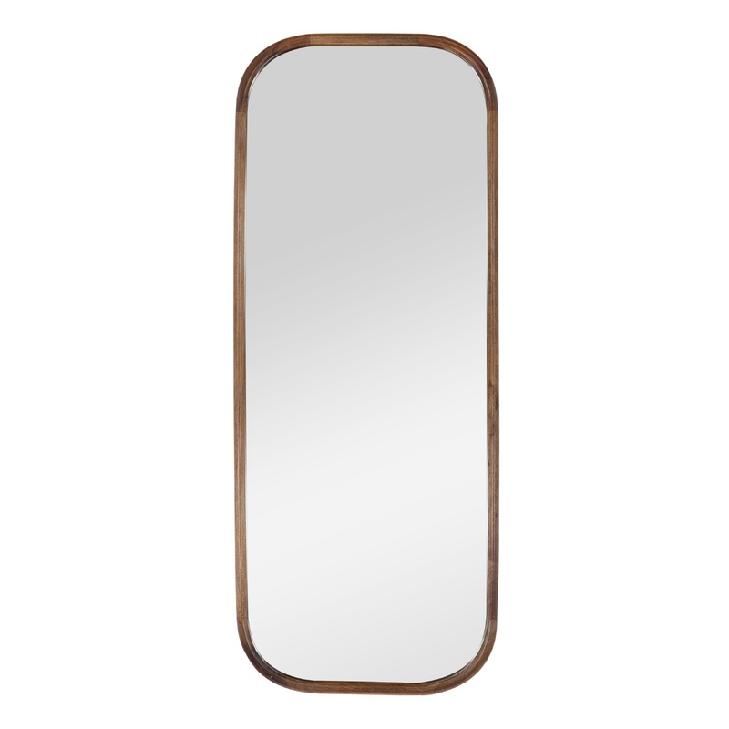 Timeless Elegance Reflection: Brown Vintage Wall Mirror