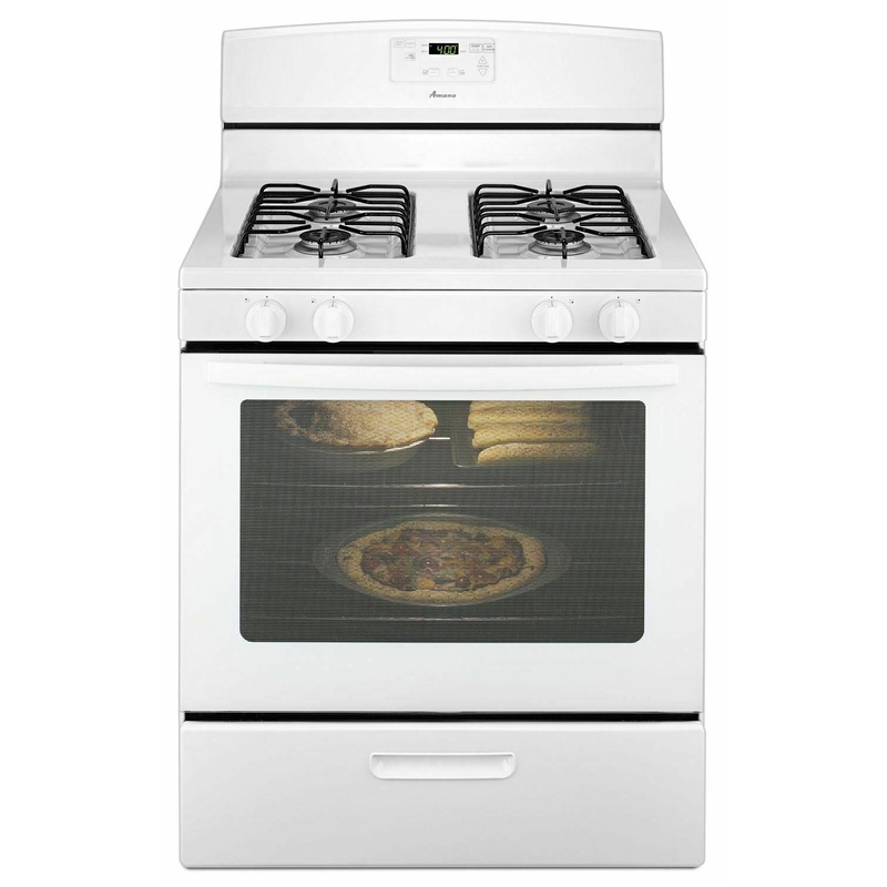 30-inch Gas Range with Easy Touch Electronic Controls – White
