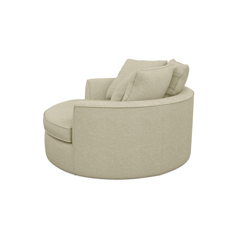 Ashonte Anjuan 61″ Wide Polyester Barrel Chair Wade Logan Fabric: Jango Sandstone