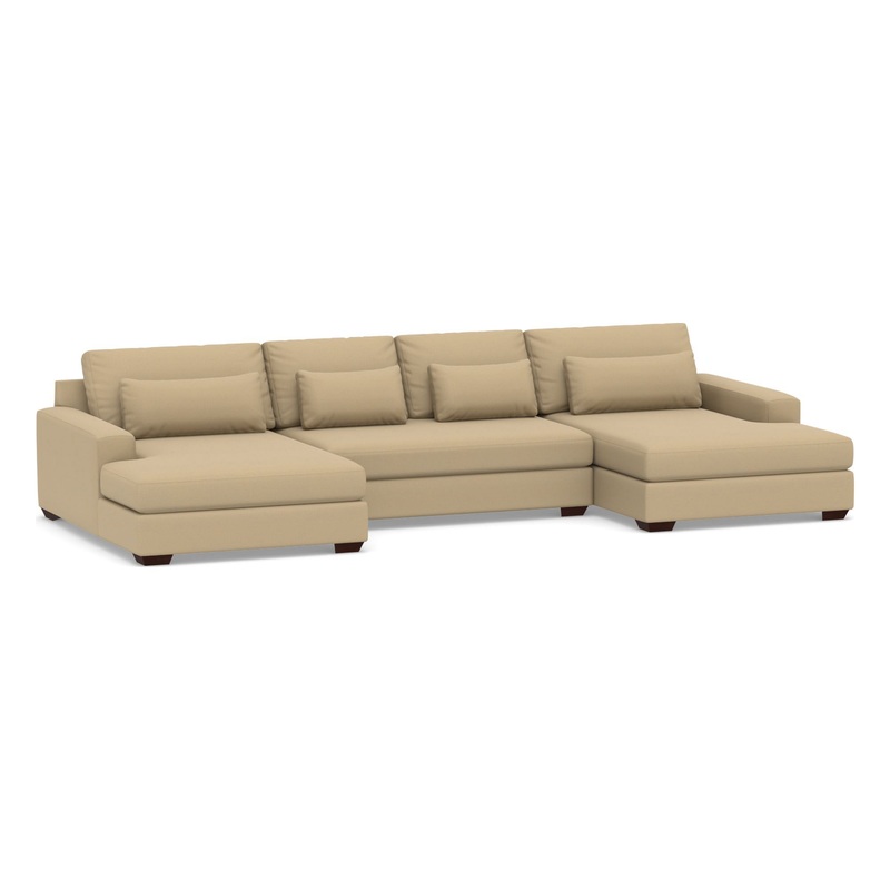 Big Sur Square Arm Deep Seat U Shaped Sectional