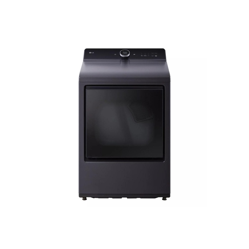 Lg DLEX8600BE 7.3 Cu. Ft. Ultra Large Capacity Rear Control Electric Dryer With Lg Easyload Door, Ai Sensing And Turbosteam