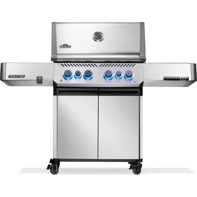 Napoleon Bbq P500VRSIBNSS Prestige 500 Rsib With Infrared Side And Rear Burner , Natural Gas, Stainless Steel