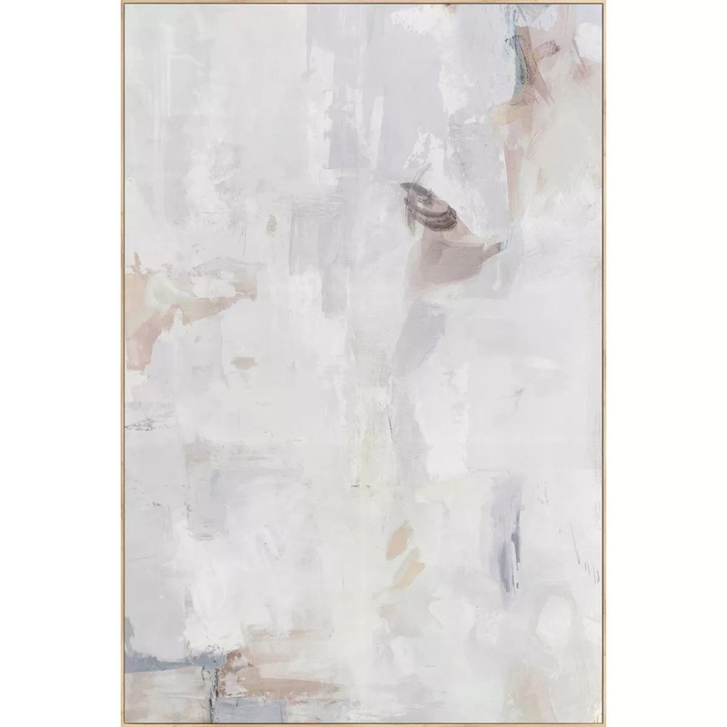 Tonal Abstract Framed Canvas 38″X58″