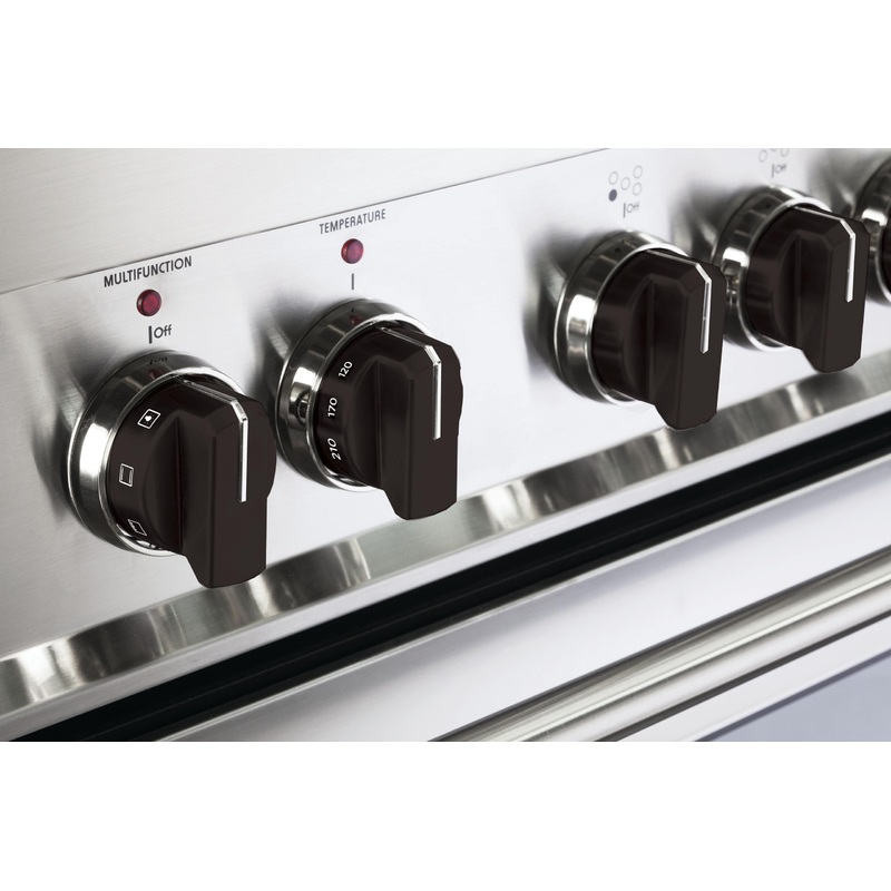 Verona VEKNDGGSBLK Color Knob Set for Designer Single Oven Gas Range – Black