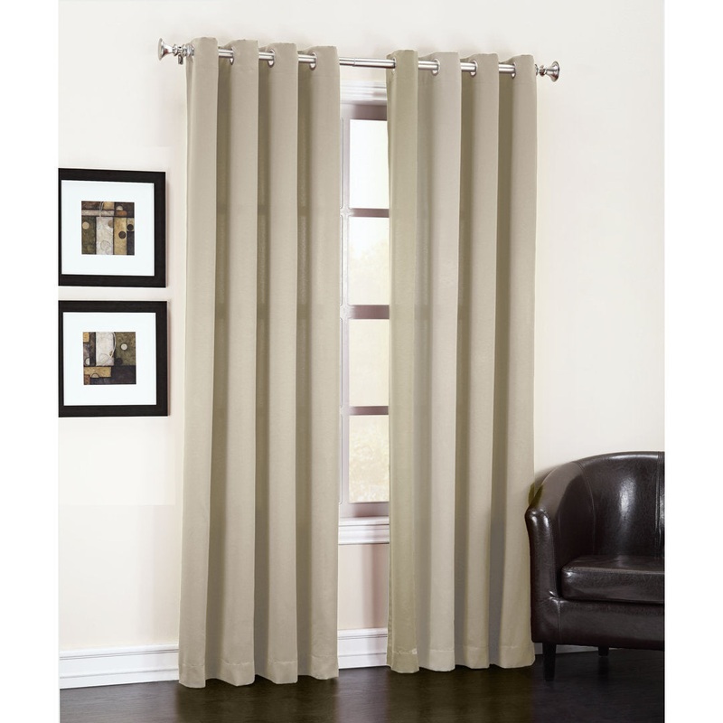 Wayfair Basics Room Darkening Grommet Curtain Panel Wayfair Basics Curtain Color: Stone Size per Panel: 54″ W x 84″ L