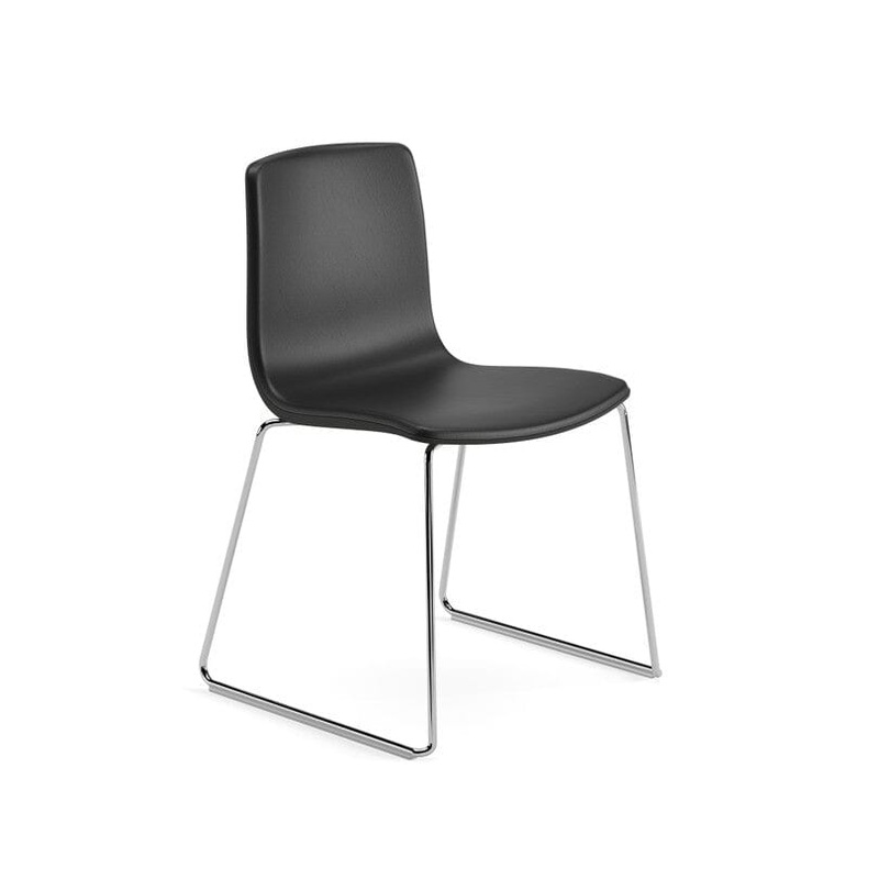 Aava 02 Sled Base Polypropylene Chair With Front Upholstery