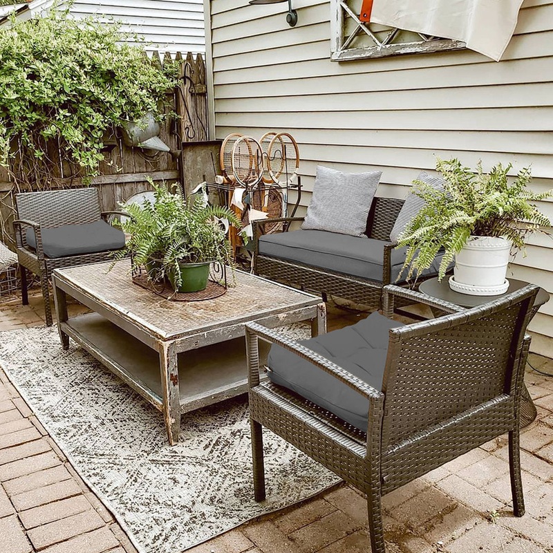Ayvion Outdoor Seat Cushion Arlmont & Co. Cushion Color: Charcoal Gray Size: 59″ W x 18″ D
