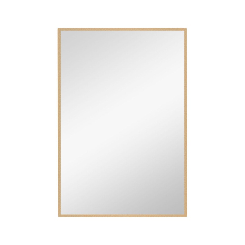 Beunca Metal Framed Bathroom Vanity Mirror Winston Porter Size: 32″ x 24″ Finish: Gold