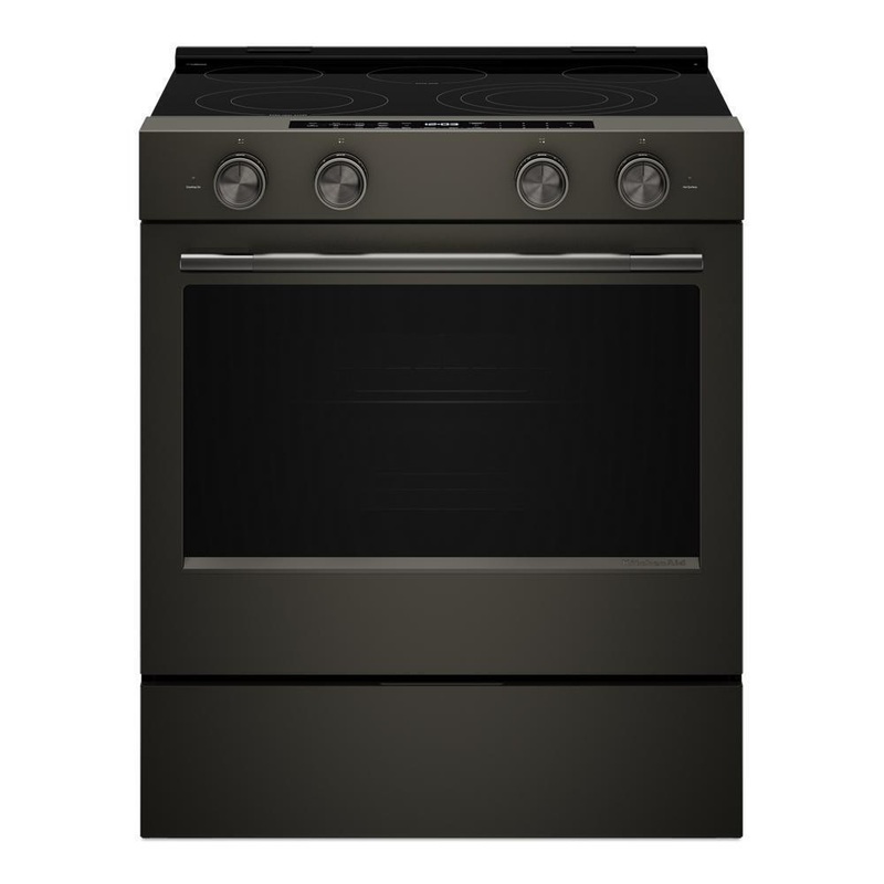 Kitchenaid KSES530SBE 5.3 Cu. Ft. Smart Slide-in Electric Range with Two Even-Heat Hyper Elements and Convection Cooking Modes