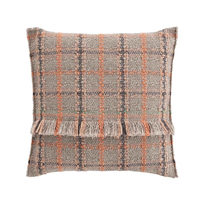 Garden Layers Big Outdoor Cushion Tartan