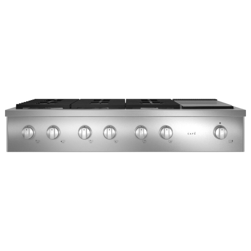 Cafe CGU486P2TS1 Caf 48″ Commercial-Style Gas Rangetop With 6 Burners And Integrated Griddle (Natural Gas)