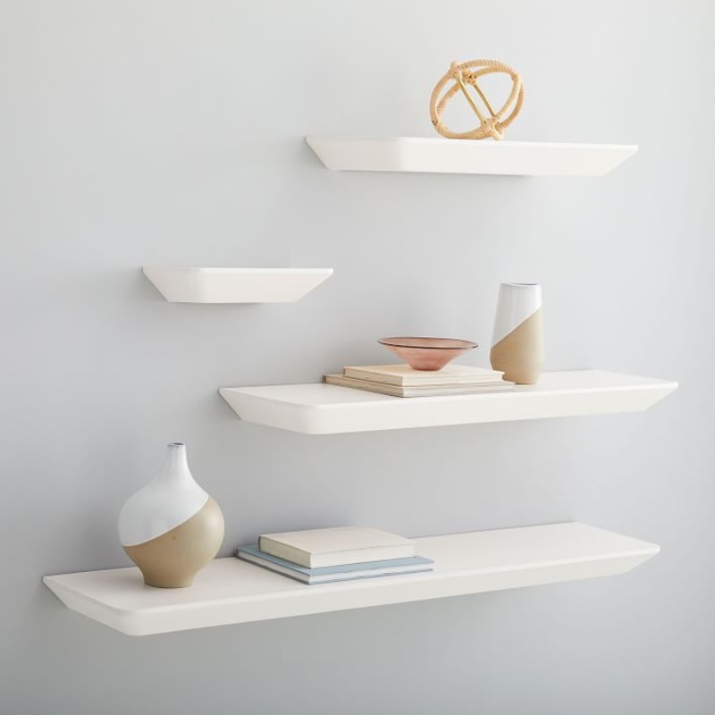 Slim Floating Shelf White