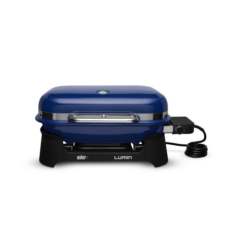 Weber 92300901 Lumin Electric Grill – Deep Ocean Blue