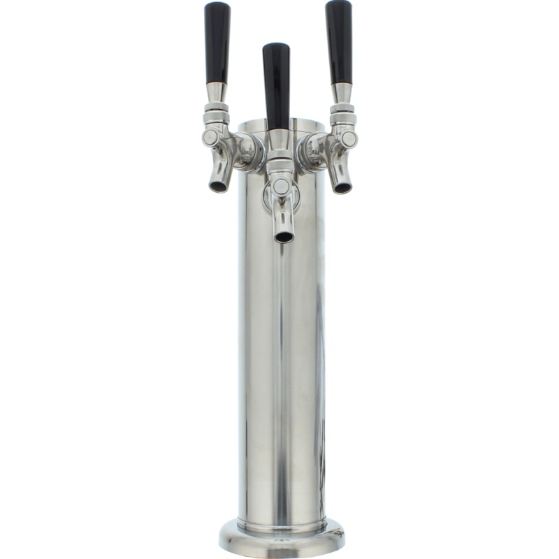 PRKFK03SSC Presrv Kegerator Triple Tap Kit, SS, CO2