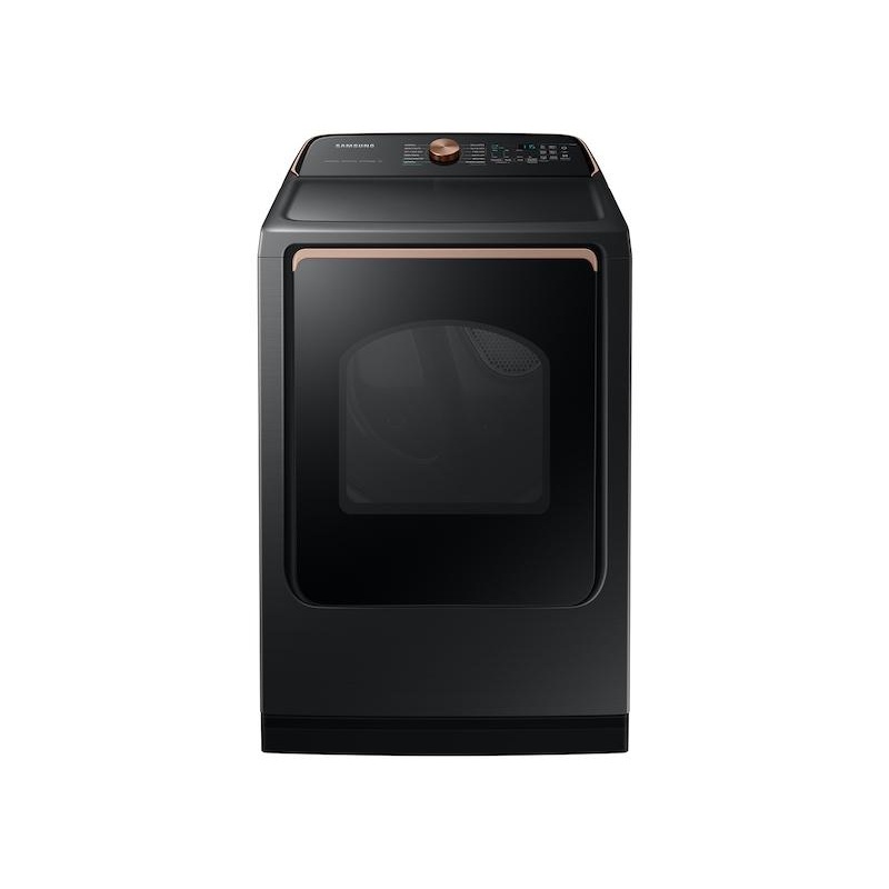 Samsung DVG54CG7550V 7.4 Cu. Ft. Smart Gas Dryer With Pet Care Dry And Steam Sanitize+ In Brushed Black