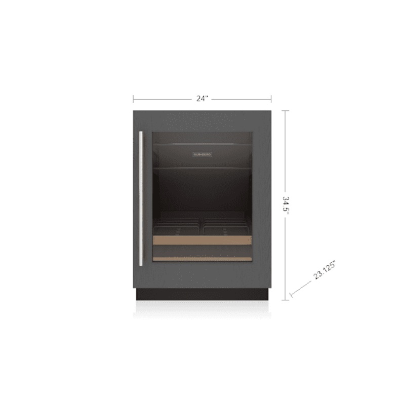Sub-Zero DEU2450BGR 24″ Designer Undercounter Beverage Center – Panel Ready