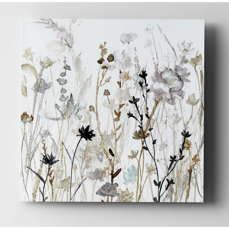 Wildflower Mist II – Painting Print Lark Manor Size: 40″ H x 40″ W x 1.5″ D Format: Wrapped Canvas