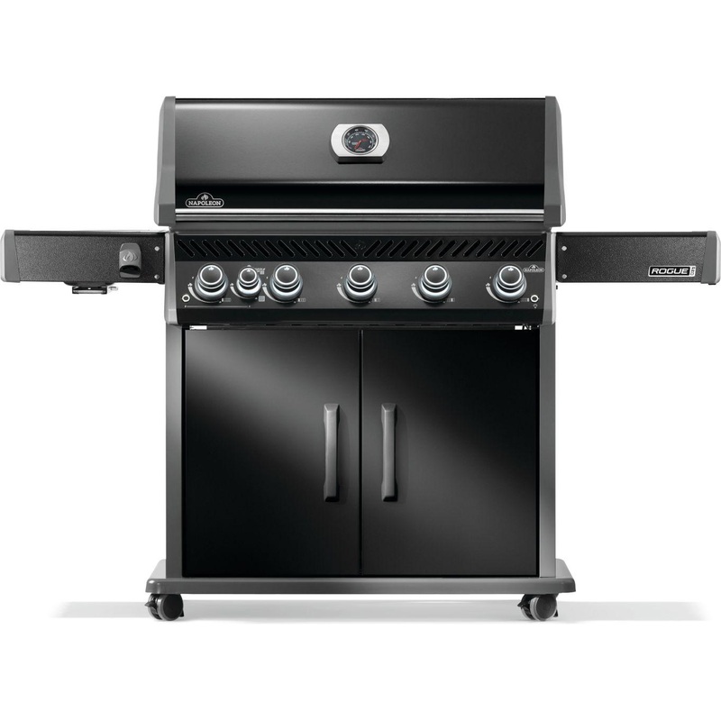 Napoleon Bbq RP625SIBNK2 Rogue Pro 625 Sib With Infrared Side Burner , Natural Gas, Black