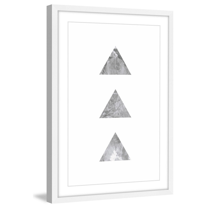 Tri’ by Bryon White Framed Painting Print on Paper Marmont Hill Size: 18″ H x 12″ W x 1.5″ D