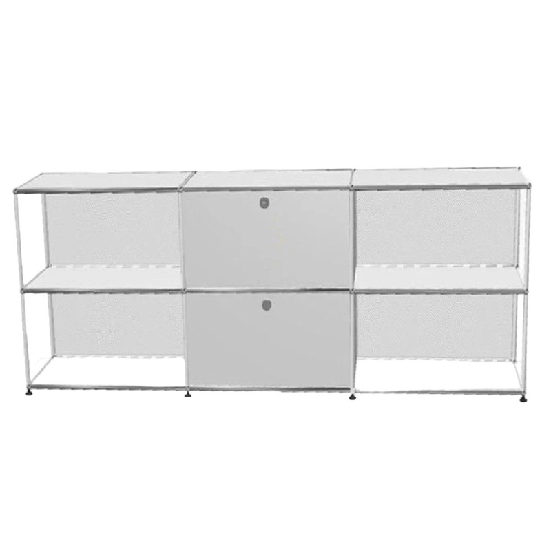 USM Haller TV Media – 6 compartments – Perforated back 1.10