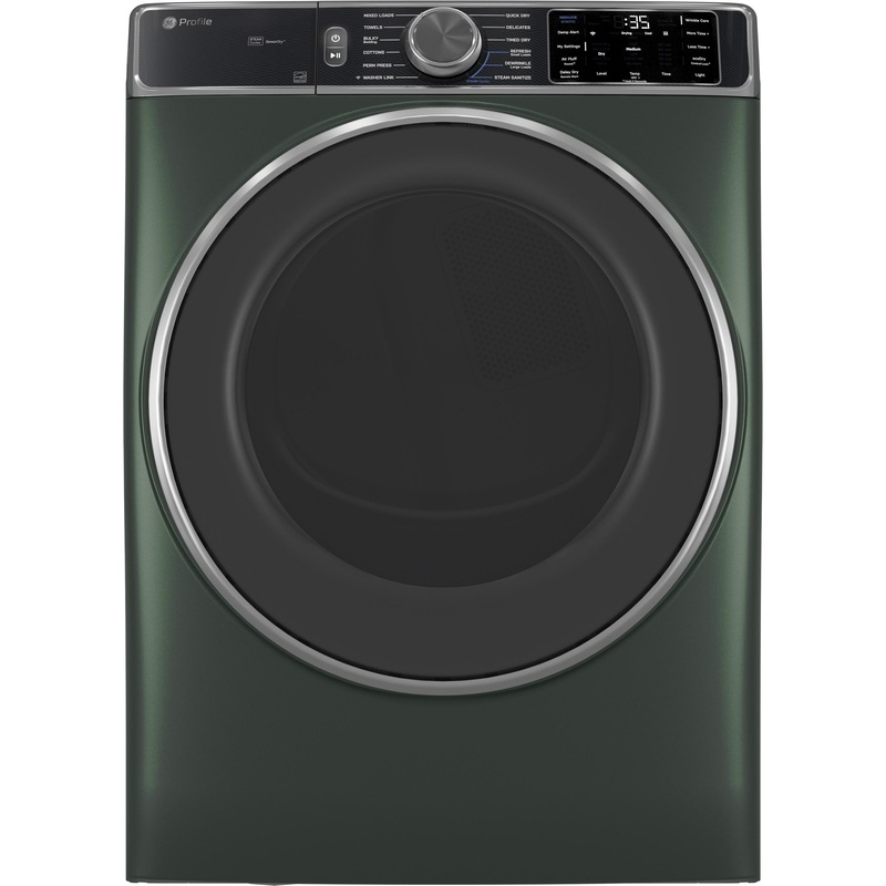 PFD95ESPWGN GE Profile ENERGY STAR 7.8 cu. ft. Capacity Smart Front Load Electric Dryer with Steam and Sanitize Cycle