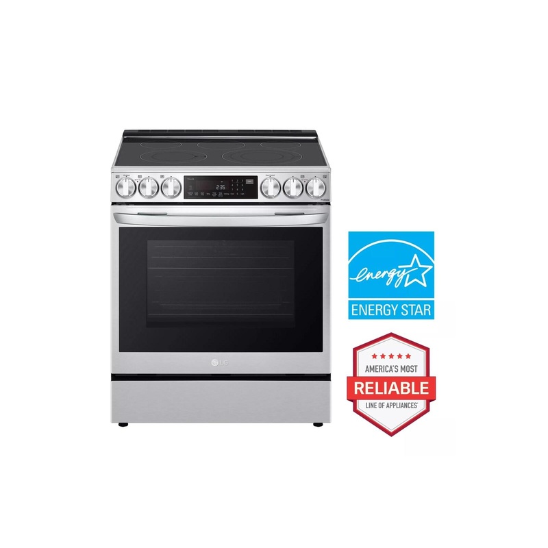 Lg LSEL6335FE 6.3 Cu Ft. Smart Wi-Fi Enabled Probake Convection Instaview Electric Slide-In Range With Air Fry