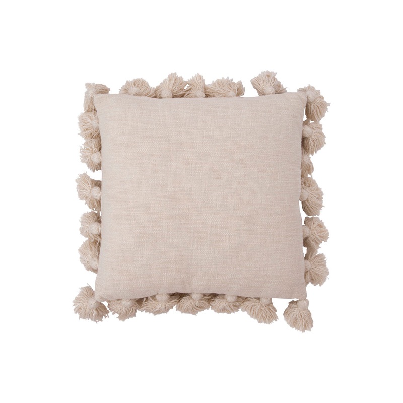 Vivienne Luxurious Square Cotton Pillow Cover and Insert Kelly Clarkson Home Color: Cream