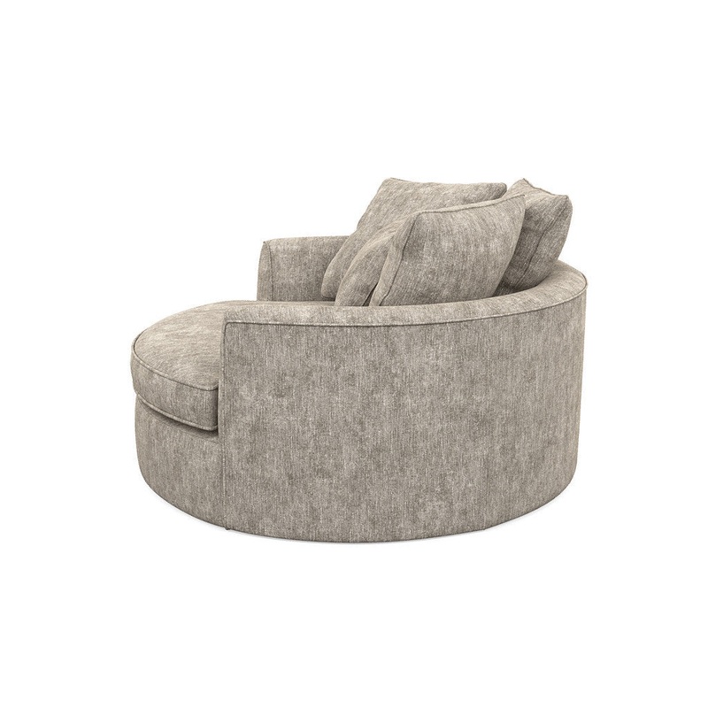 Ashonte Anjuan 61″ Wide Polyester Barrel Chair Wade Logan Fabric: Hill Elephant