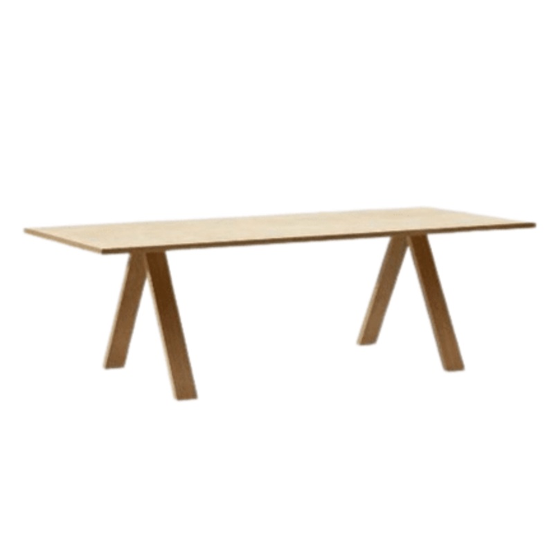 Cross Table with Rectangular Top in Fenix