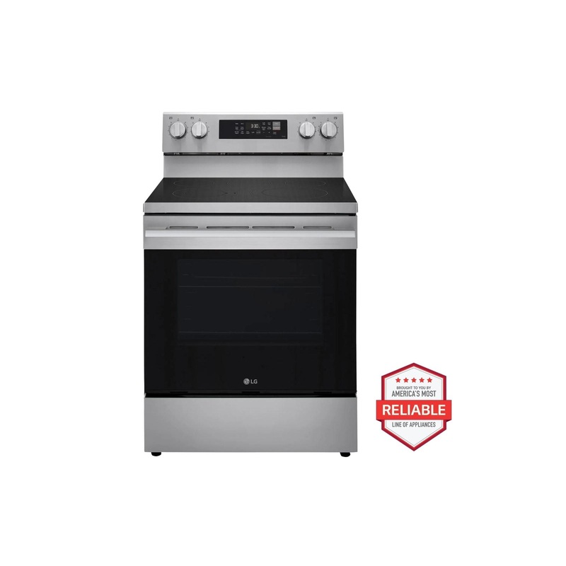 Lg LREN6323YE 6.3 Cu. Ft. Smart Wi-Fi Enabled Probake Convection Electric Range With Air Fry & Easyclean