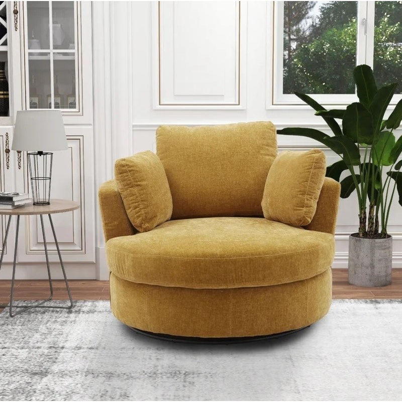 Swivel Barrel Chair