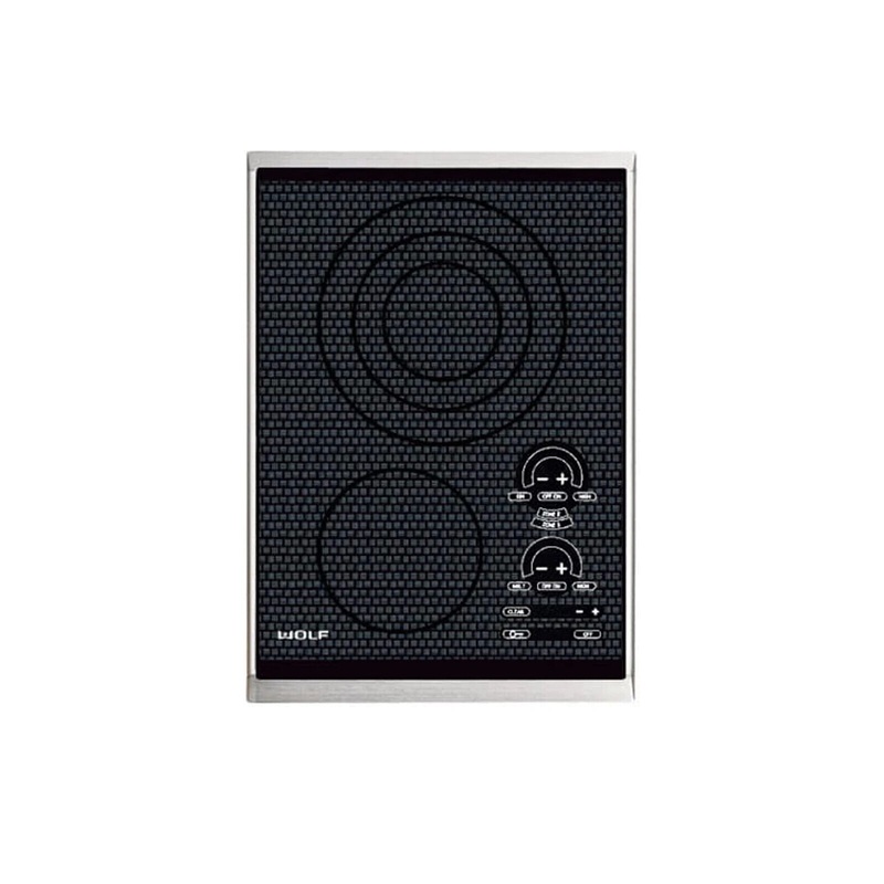 Wolf CT15E/S 15″ Black Smoothtop Electric Cooktop