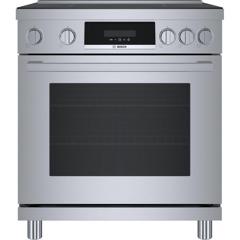 Bosch HIS8055U 800 Series, Induction freestanding range cooker, Stainless steel