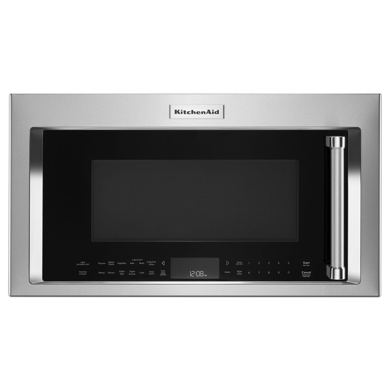 Kitchenaid KMHC319KPS 30″ 1000-Watt Microwave Hood Combination With Convection Cooking – Printshield Stainless